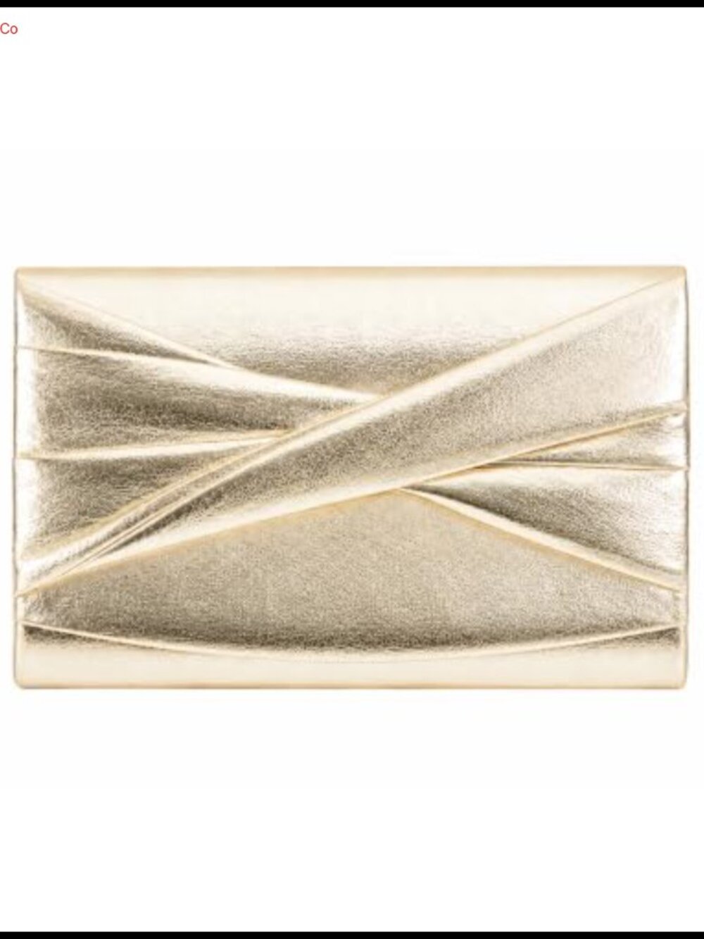 Pleated Metallic Clutch Purse Evening Bag Formal Wedding